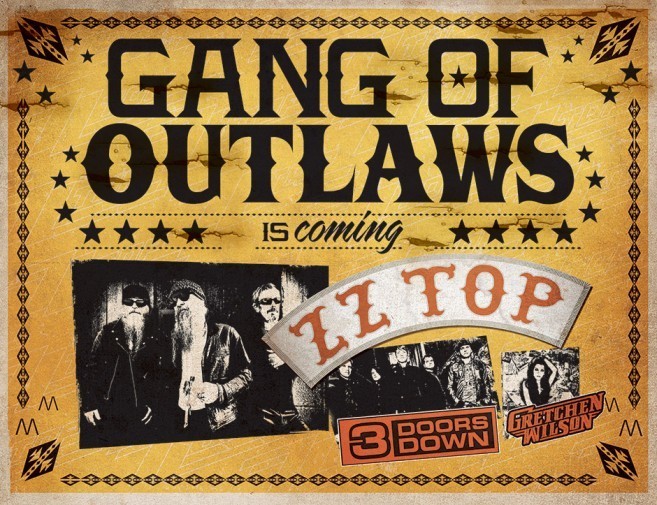 Gangs of Outlaws: ZZ Top & 3 Doors Down - Simpsonville, SC
