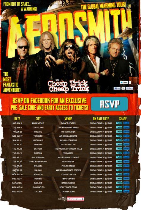 Global Warming Tour: ft. Aerosmith and Cheap Ticket - Atlanta, GA